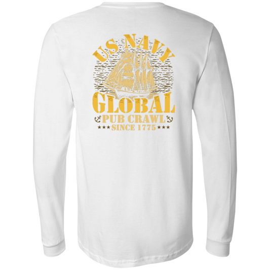 US Navy Global Pub Crawl Long Sleeve T-shirt