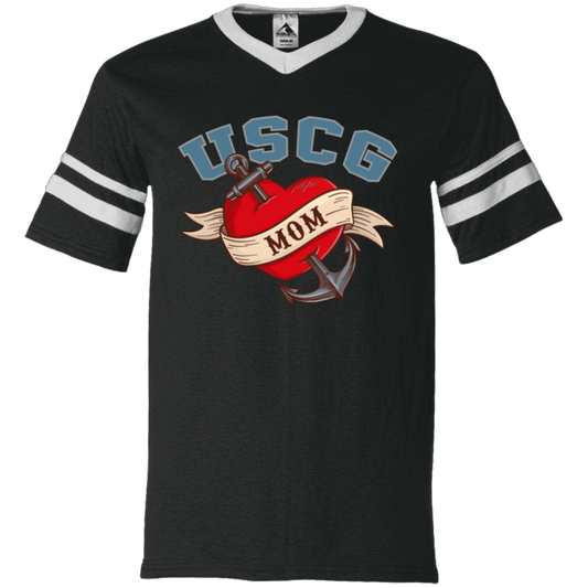 USCG Mom V-Neck Tees