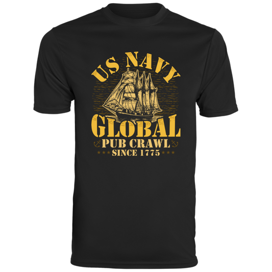 US NAVY Global Pub Crawl Moisture Wicking Tee