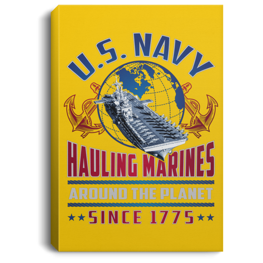 Hauling Marines around the planet Canvas Wall Art