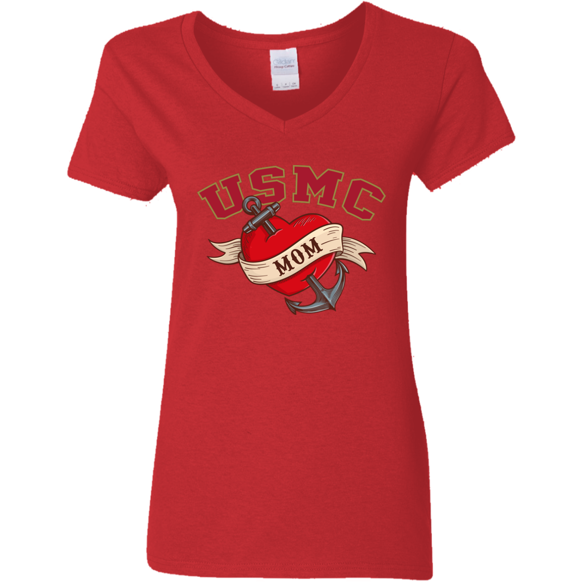 USMC  Mom V-Neck Tees