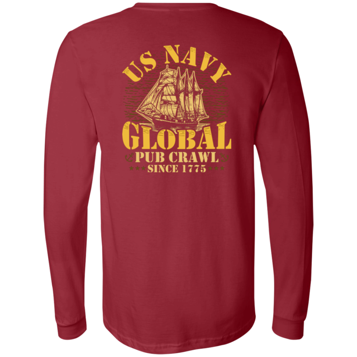 US Navy Global Pub Crawl Long Sleeve T-shirt