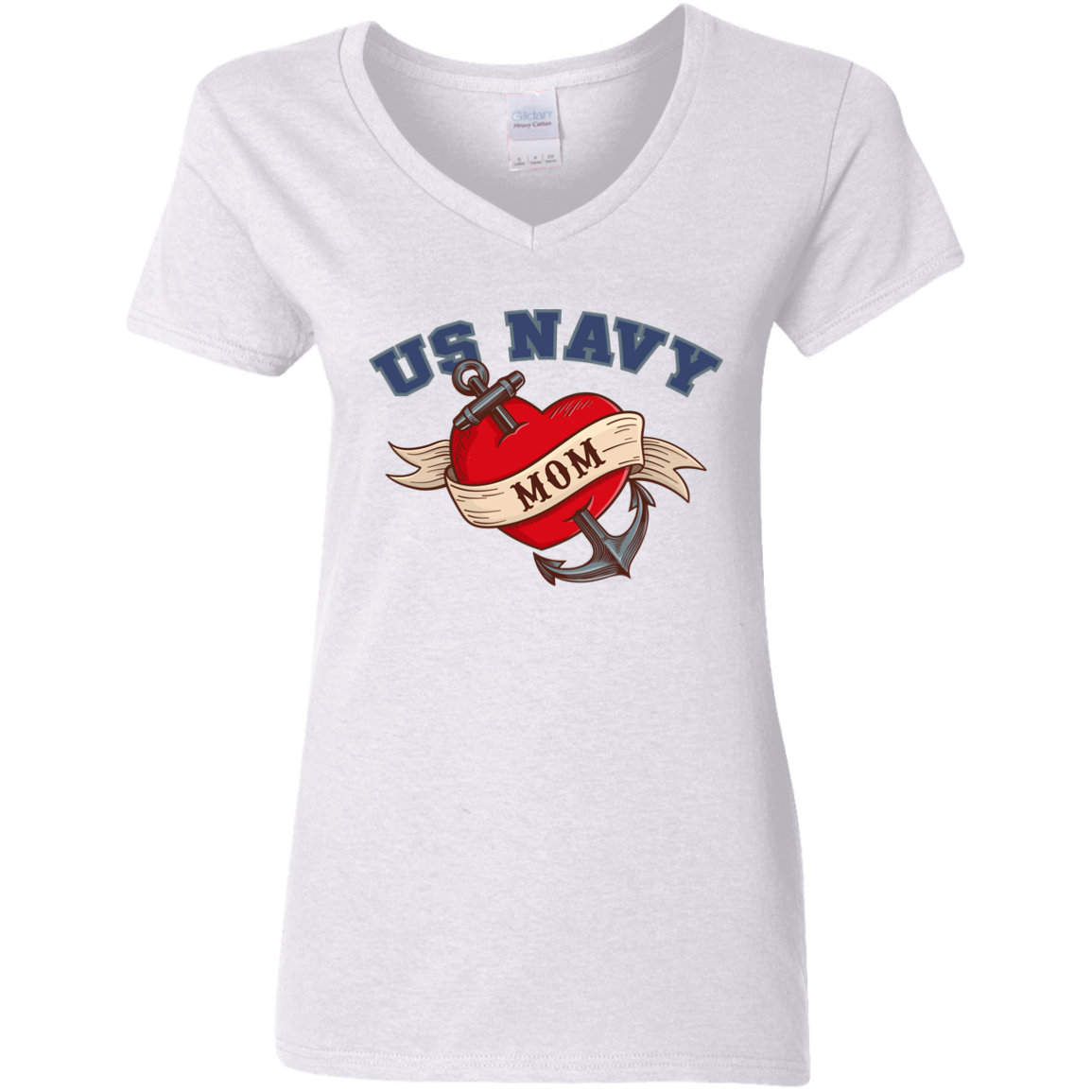 US Navy Mom V-Neck Tees