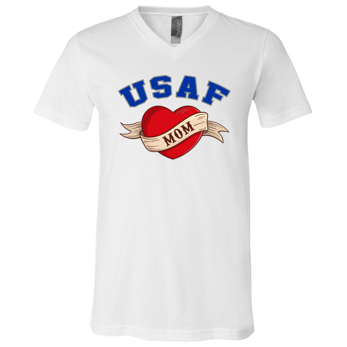 USAF Mom V-Neck Tees