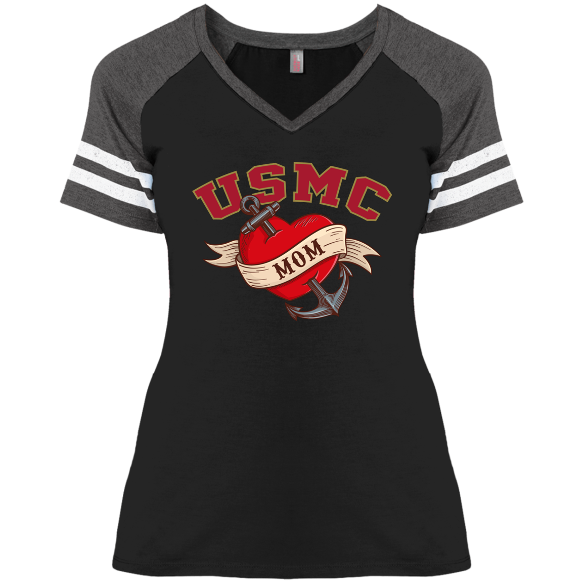 USMC  Mom V-Neck Tees