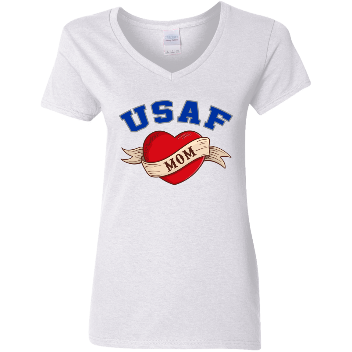 USAF Mom V-Neck Tees