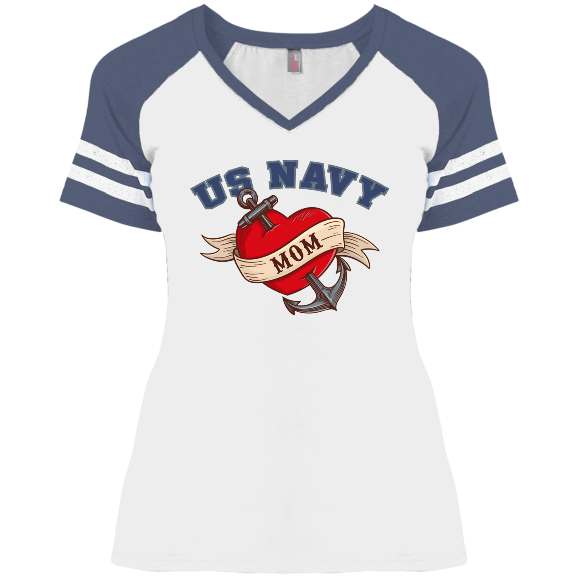 US Navy Mom V-Neck Tees