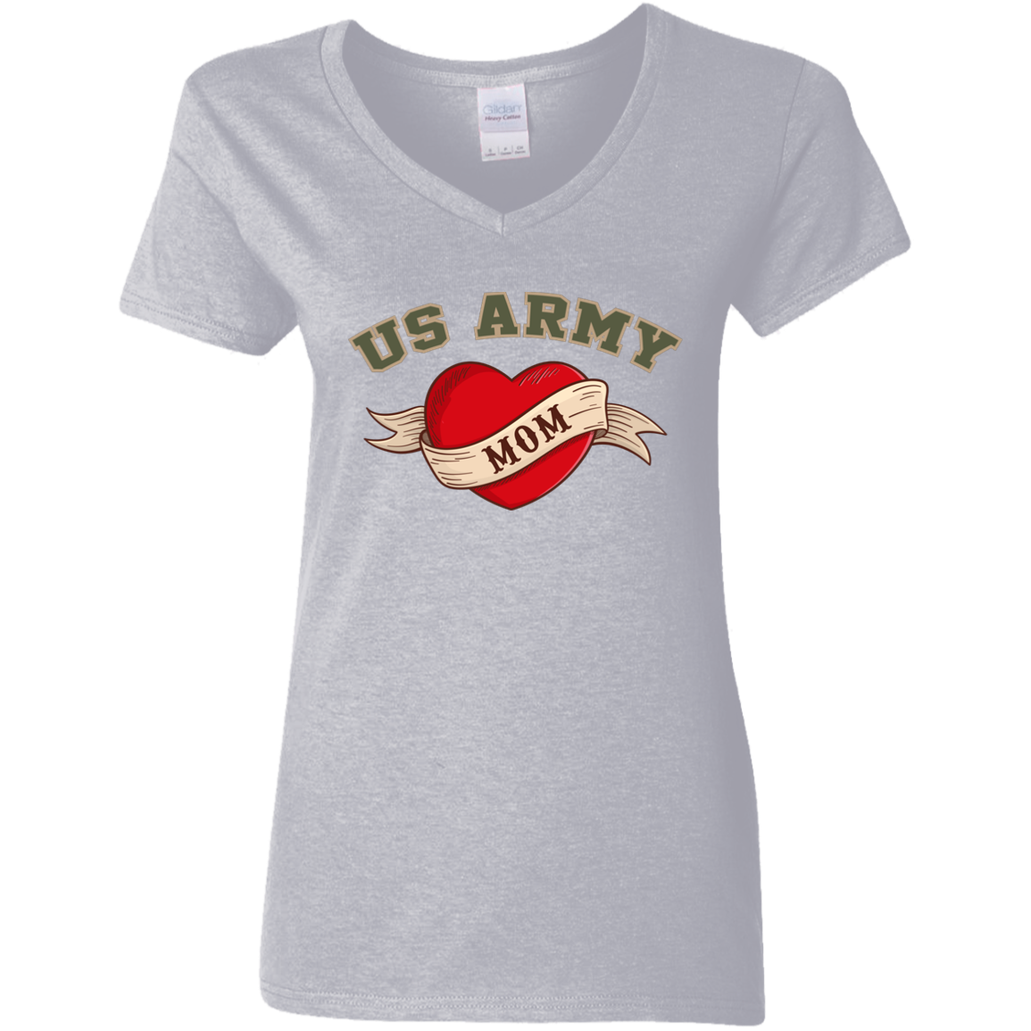 US Army Mom V-Neck Tees