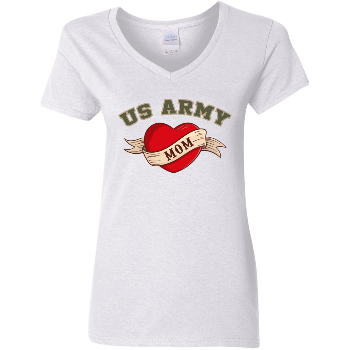 US Army Mom V-Neck Tees