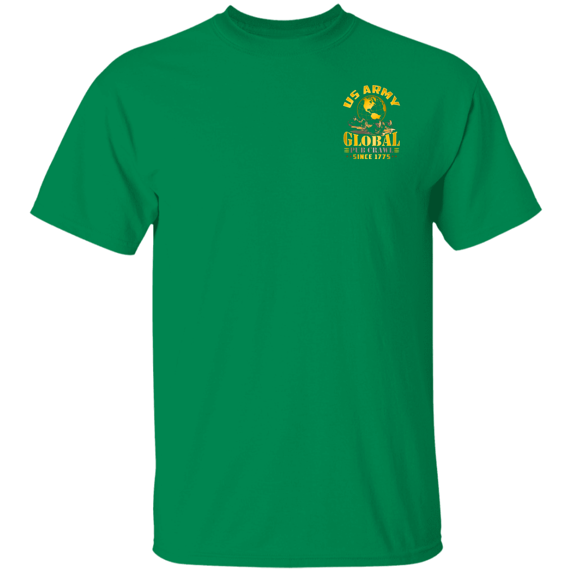 US ARMY GLOBAL PUB CRAWL T-SHIRT FRONT/BACK DESIGN
