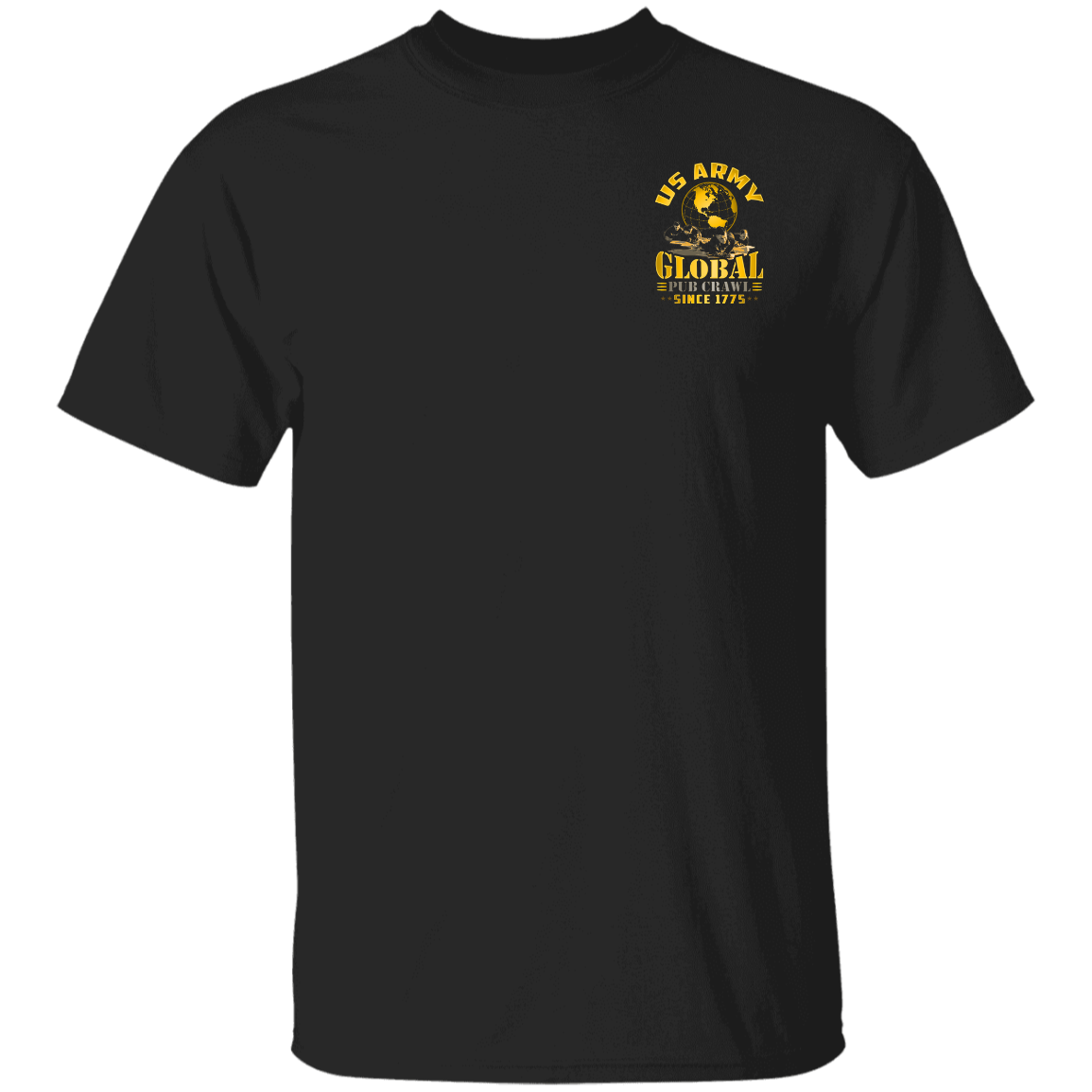 US ARMY GLOBAL PUB CRAWL T-SHIRT FRONT/BACK DESIGN
