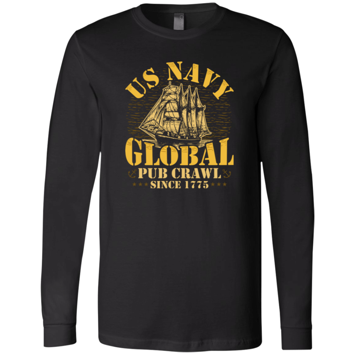 US Navy Global Pub Crawl Long Sleeve T-shirt