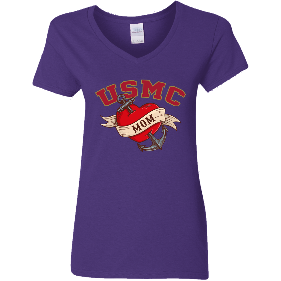 USMC  Mom V-Neck Tees