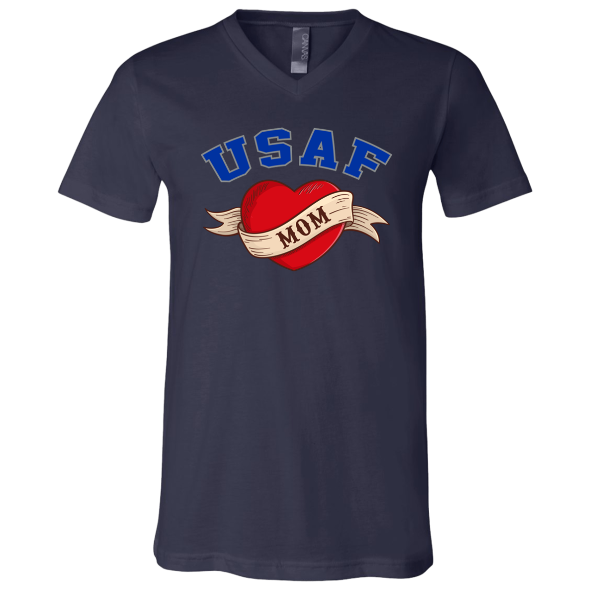 USAF Mom V-Neck Tees