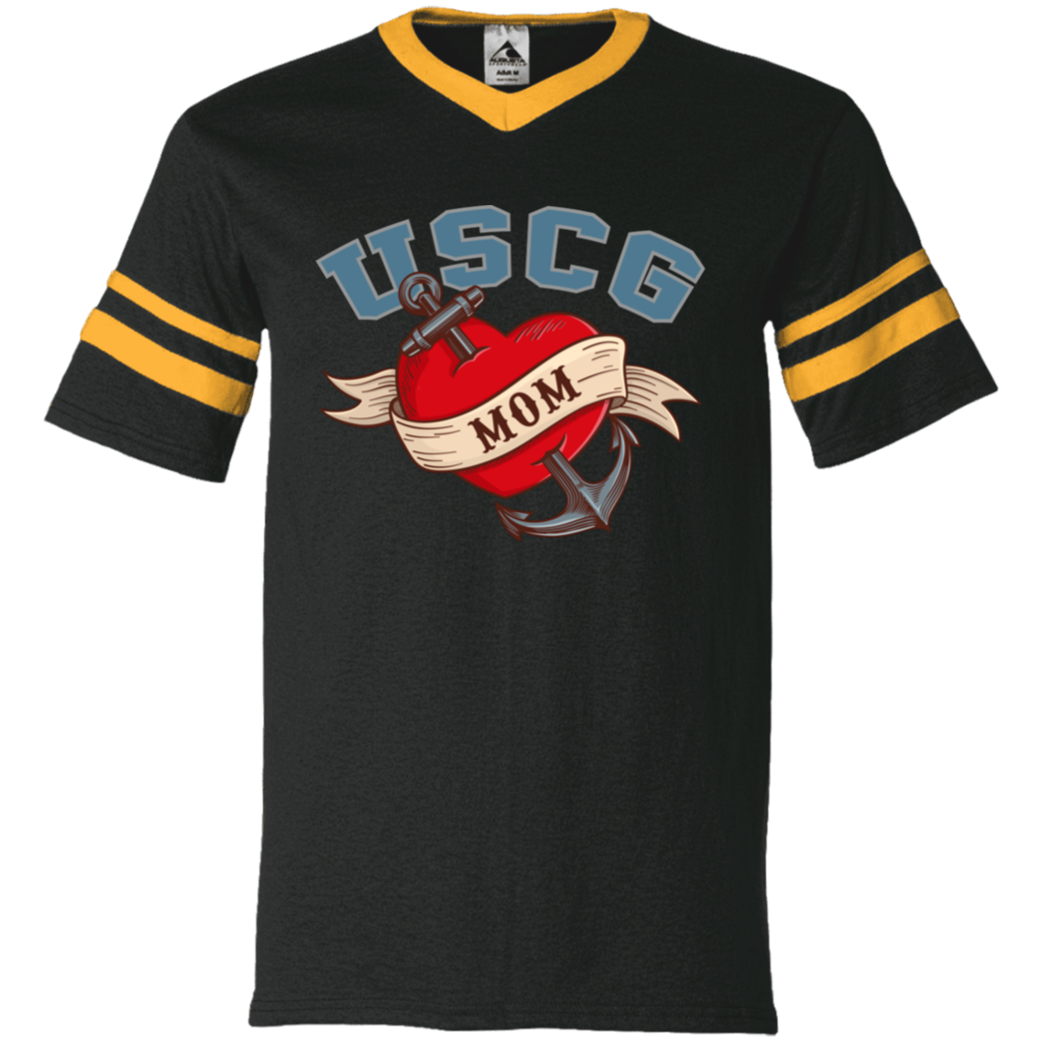 USCG Mom V-Neck Tees