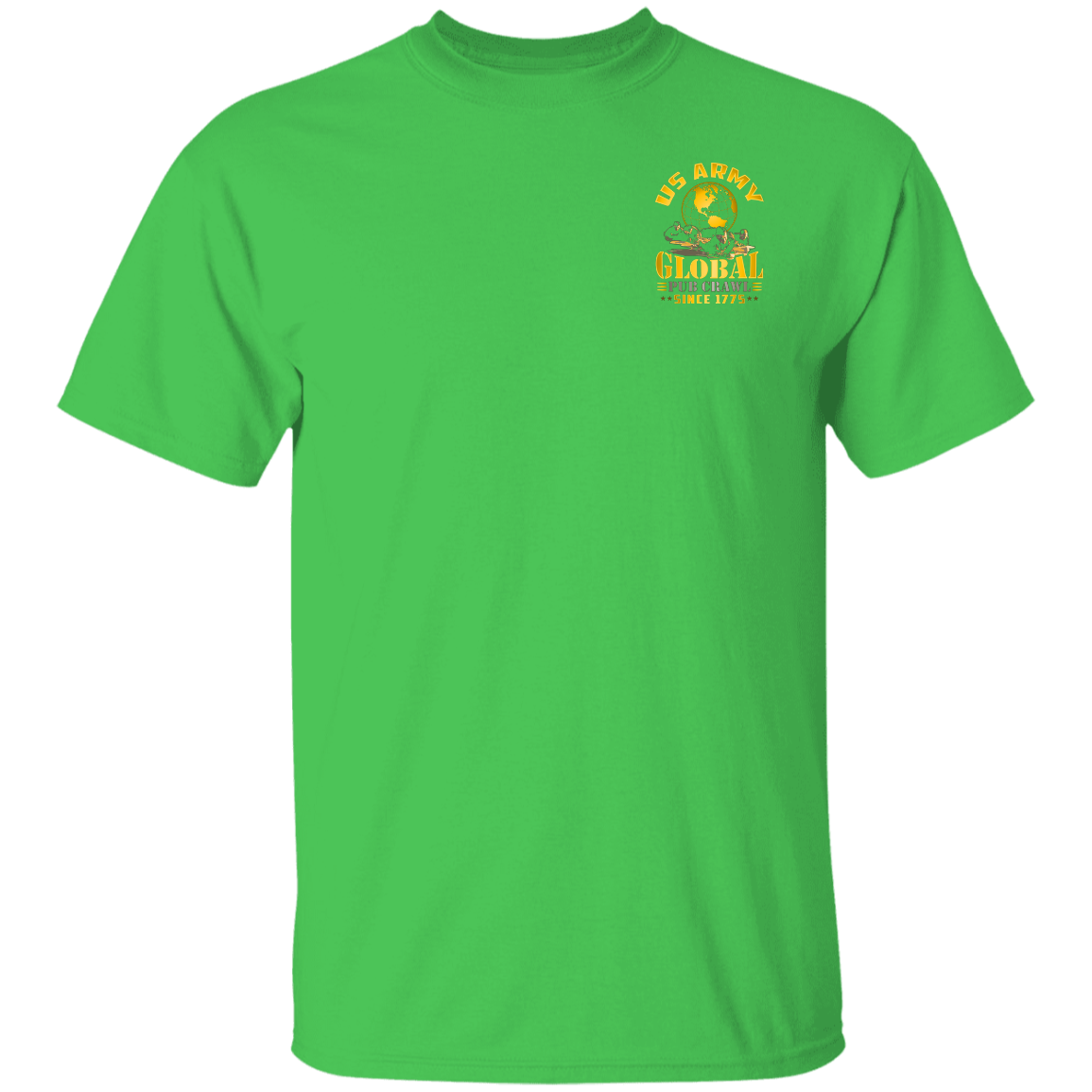 US ARMY GLOBAL PUB CRAWL T-SHIRT FRONT/BACK DESIGN