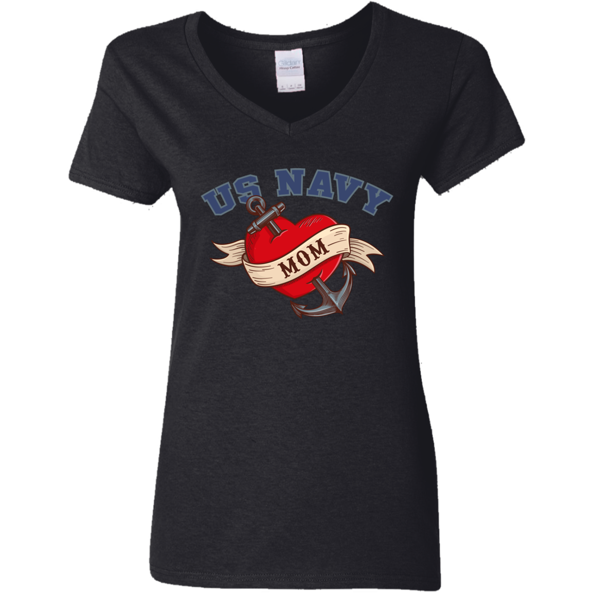 US Navy Mom V-Neck Tees