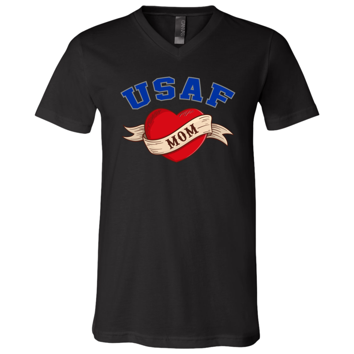 USAF Mom V-Neck Tees
