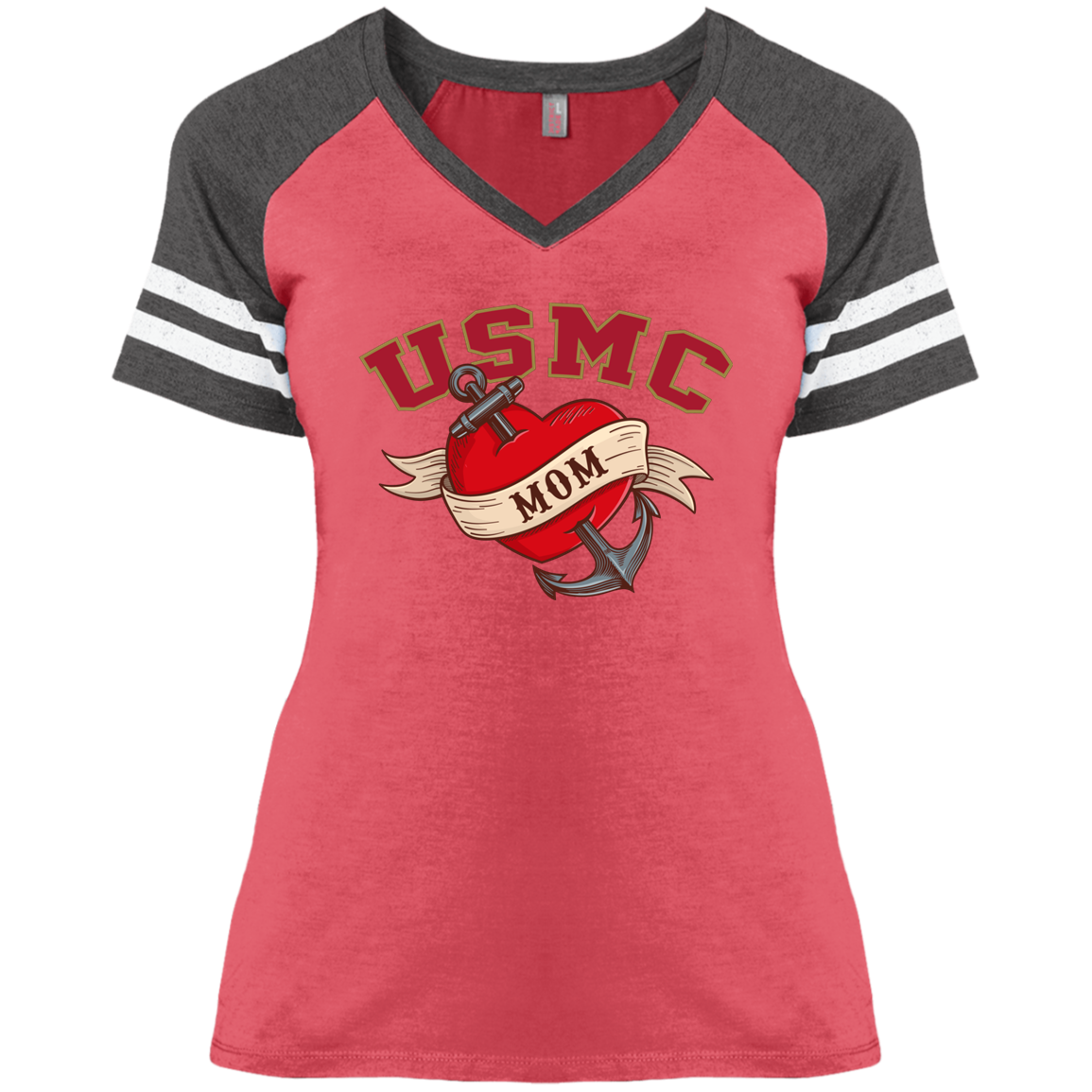 USMC  Mom V-Neck Tees