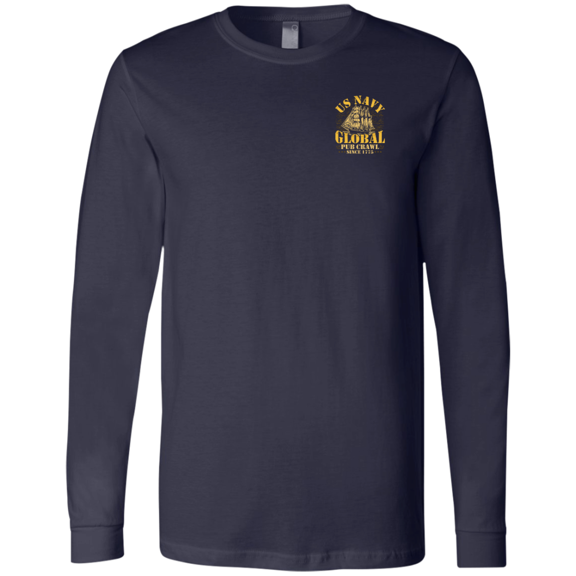 US Navy Global Pub Crawl Long Sleeve T-shirt