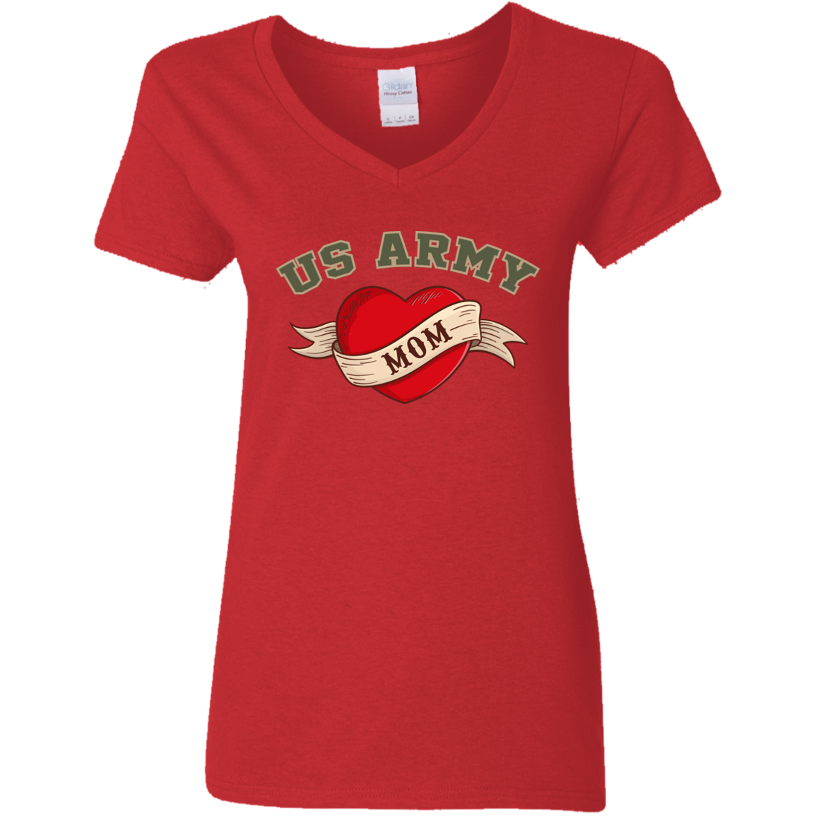 US Army Mom V-Neck Tees