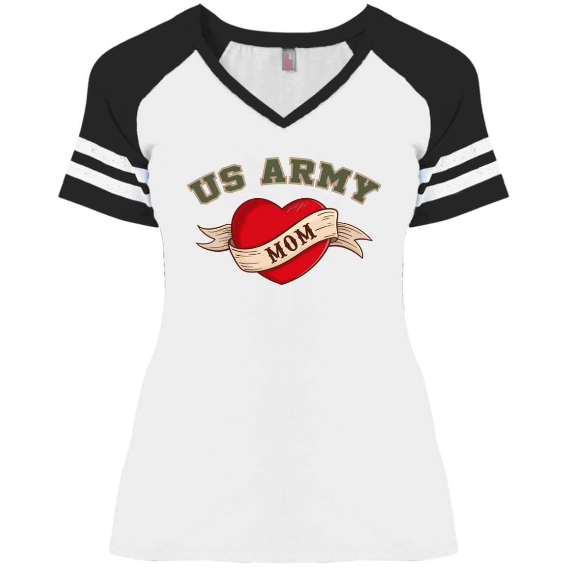 US Army Mom V-Neck Tees