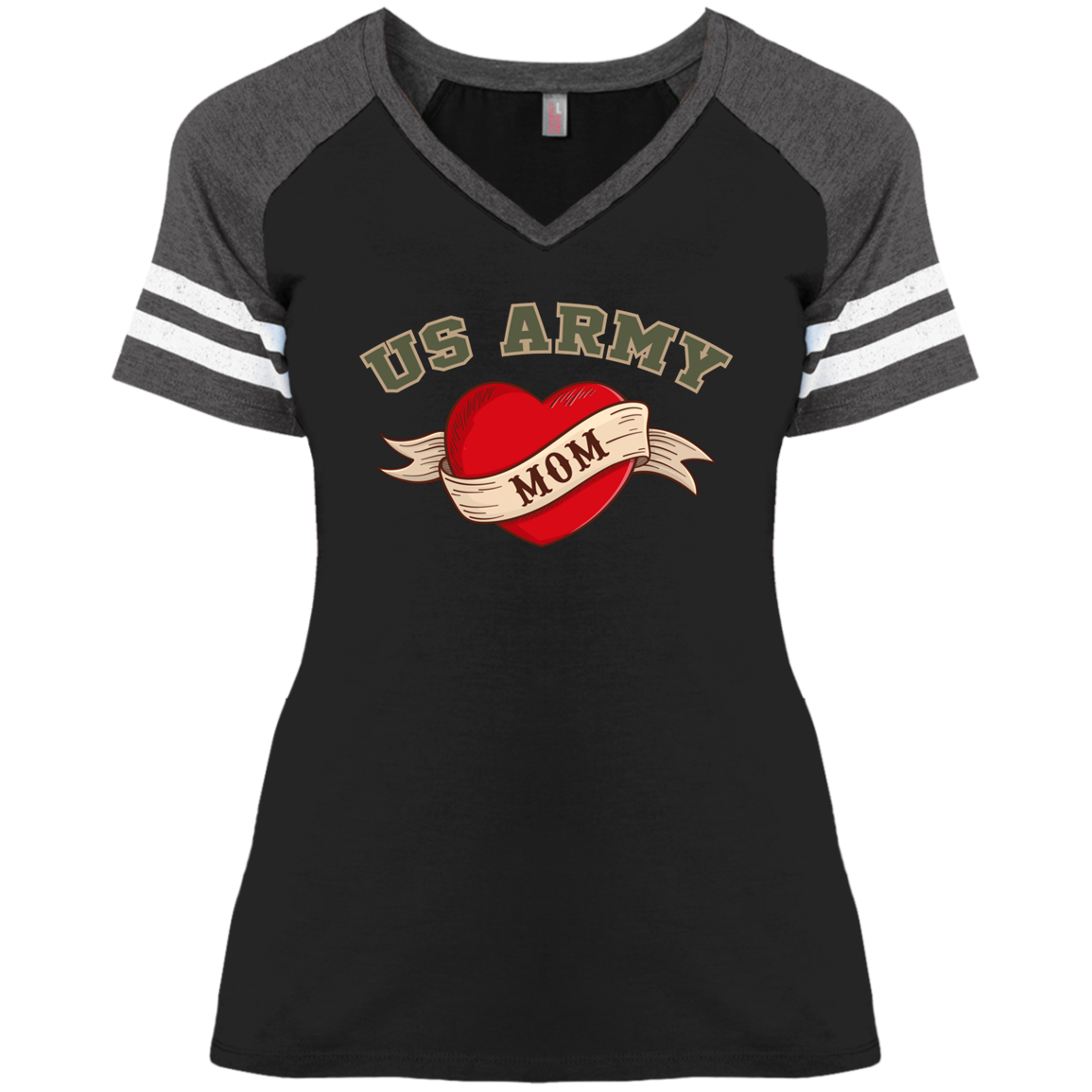 US Army Mom V-Neck Tees