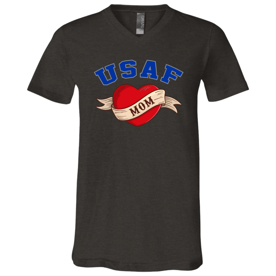 USAF Mom V-Neck Tees