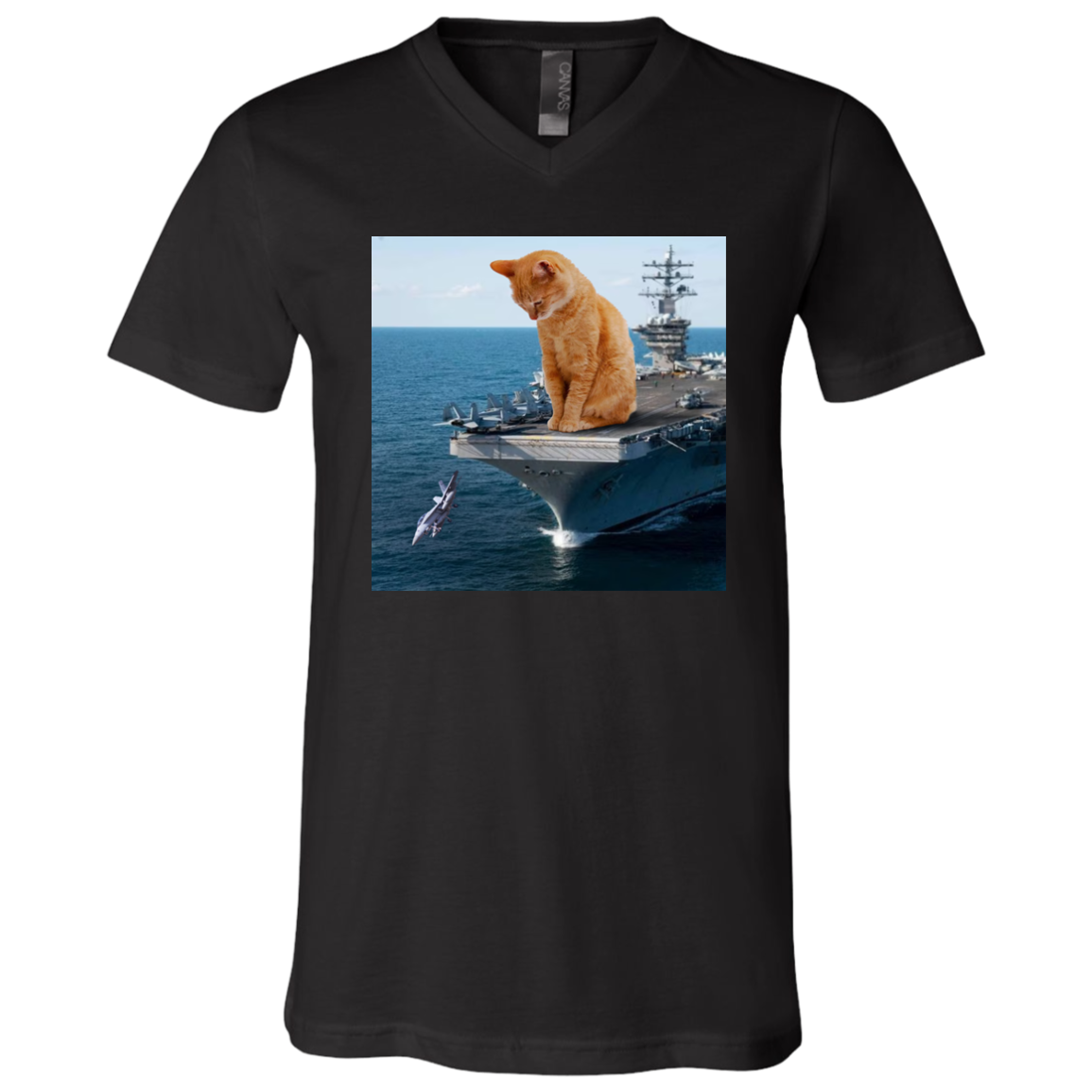 Cat Launch V-Neck T-shirt