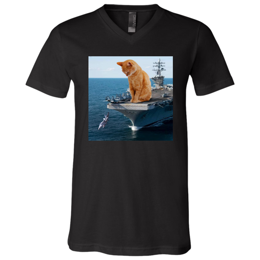 Cat Launch V-Neck T-shirt