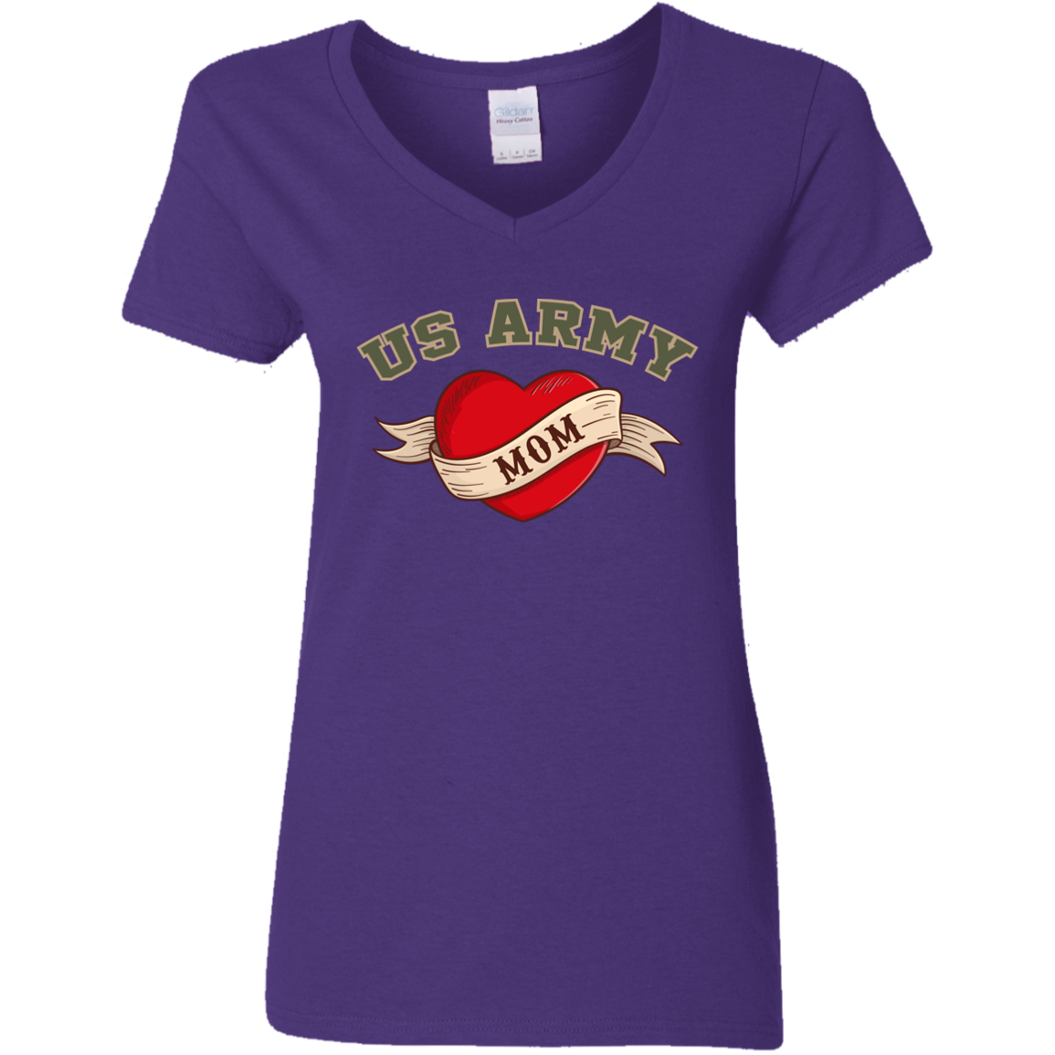 US Army Mom V-Neck Tees