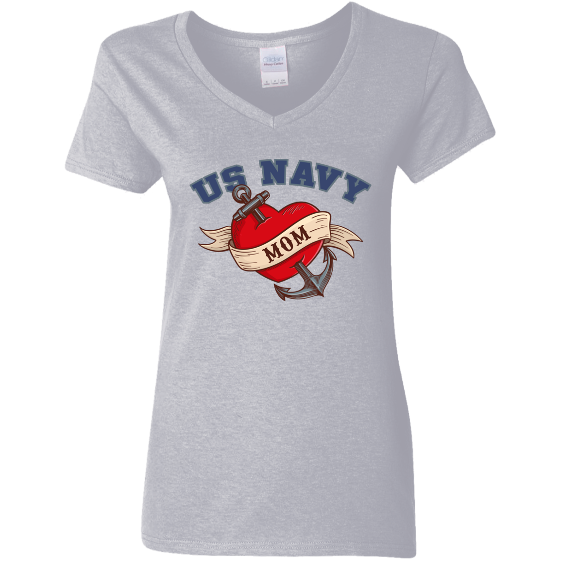 US Navy Mom V-Neck Tees