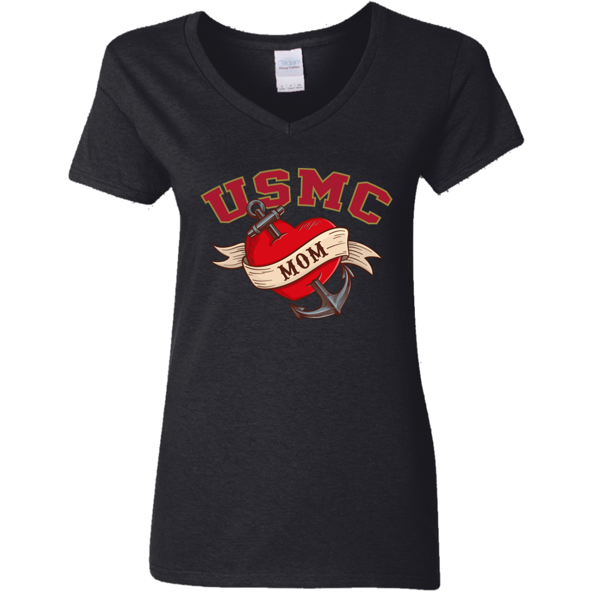 USMC  Mom V-Neck Tees