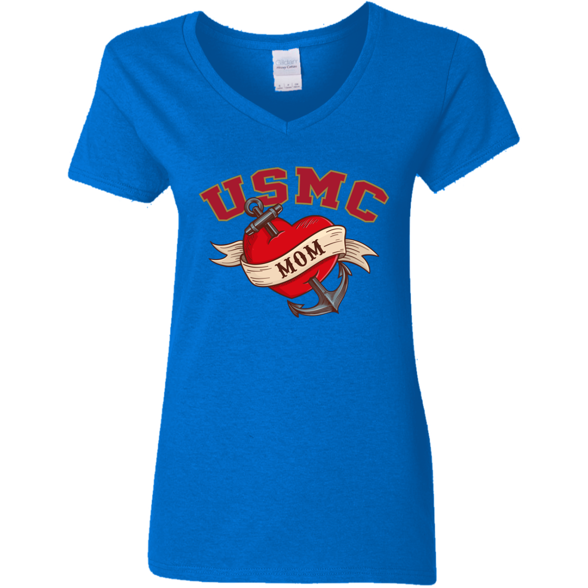 USMC  Mom V-Neck Tees