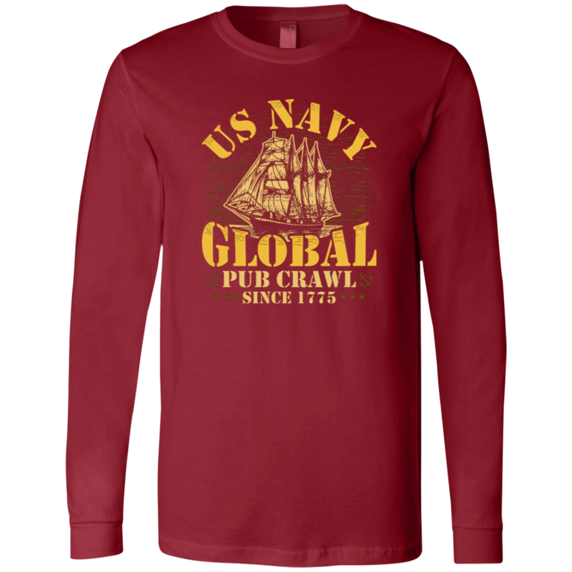 US Navy Global Pub Crawl Long Sleeve T-shirt