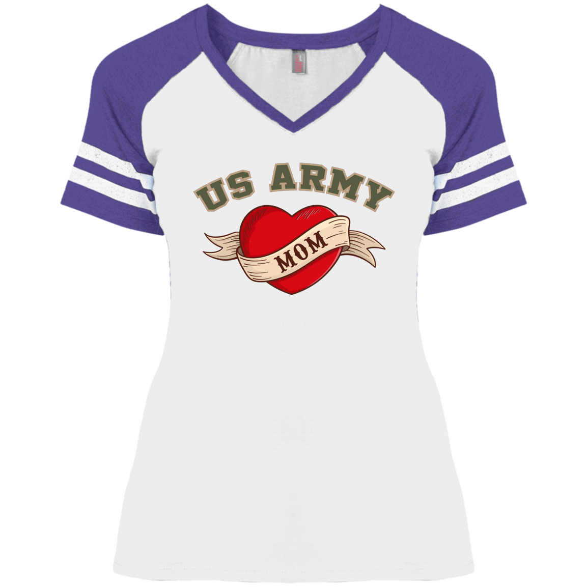 US Army Mom V-Neck Tees