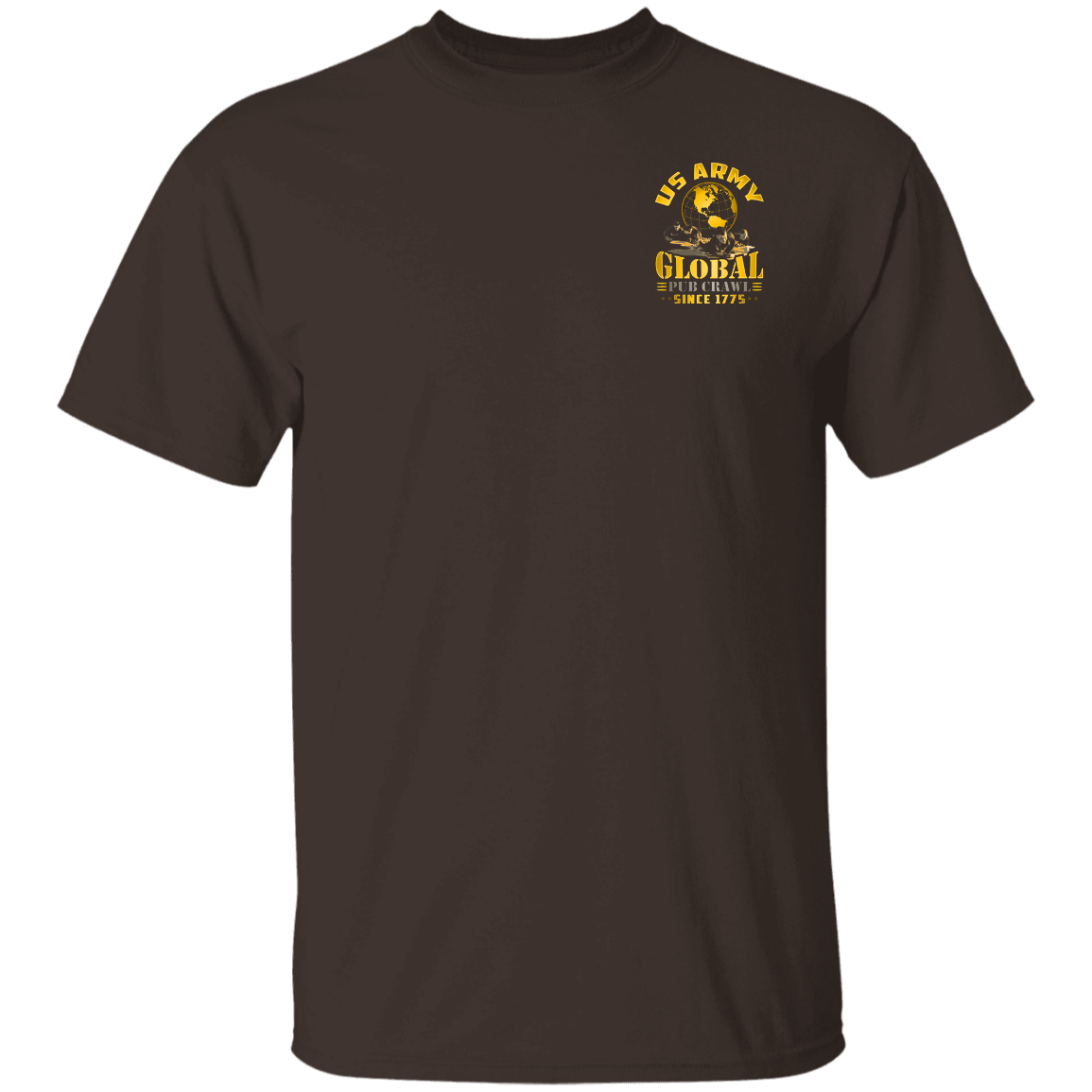 US ARMY GLOBAL PUB CRAWL T-SHIRT FRONT/BACK DESIGN