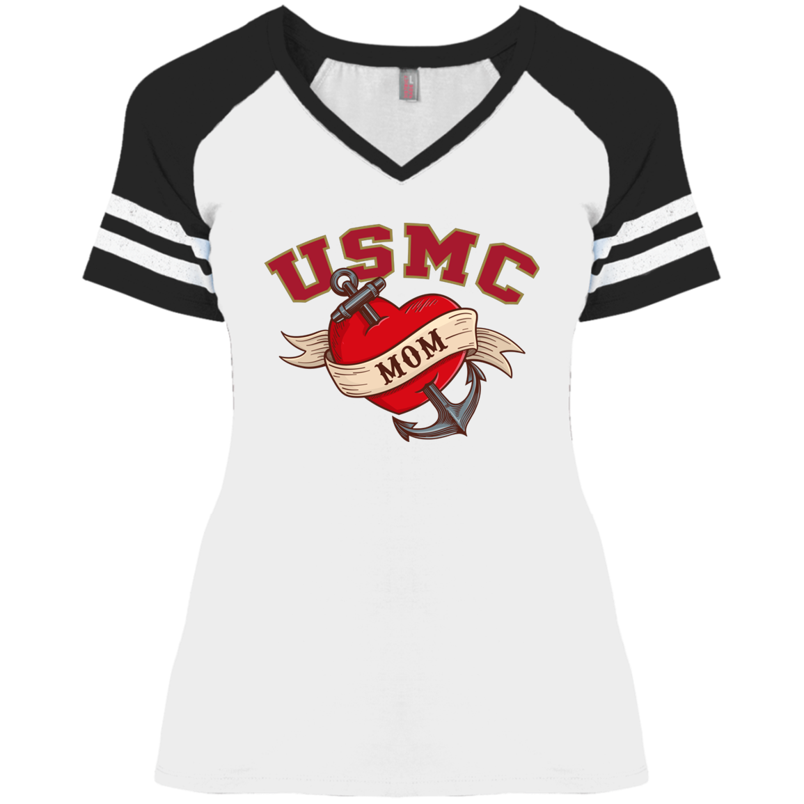 USMC  Mom V-Neck Tees