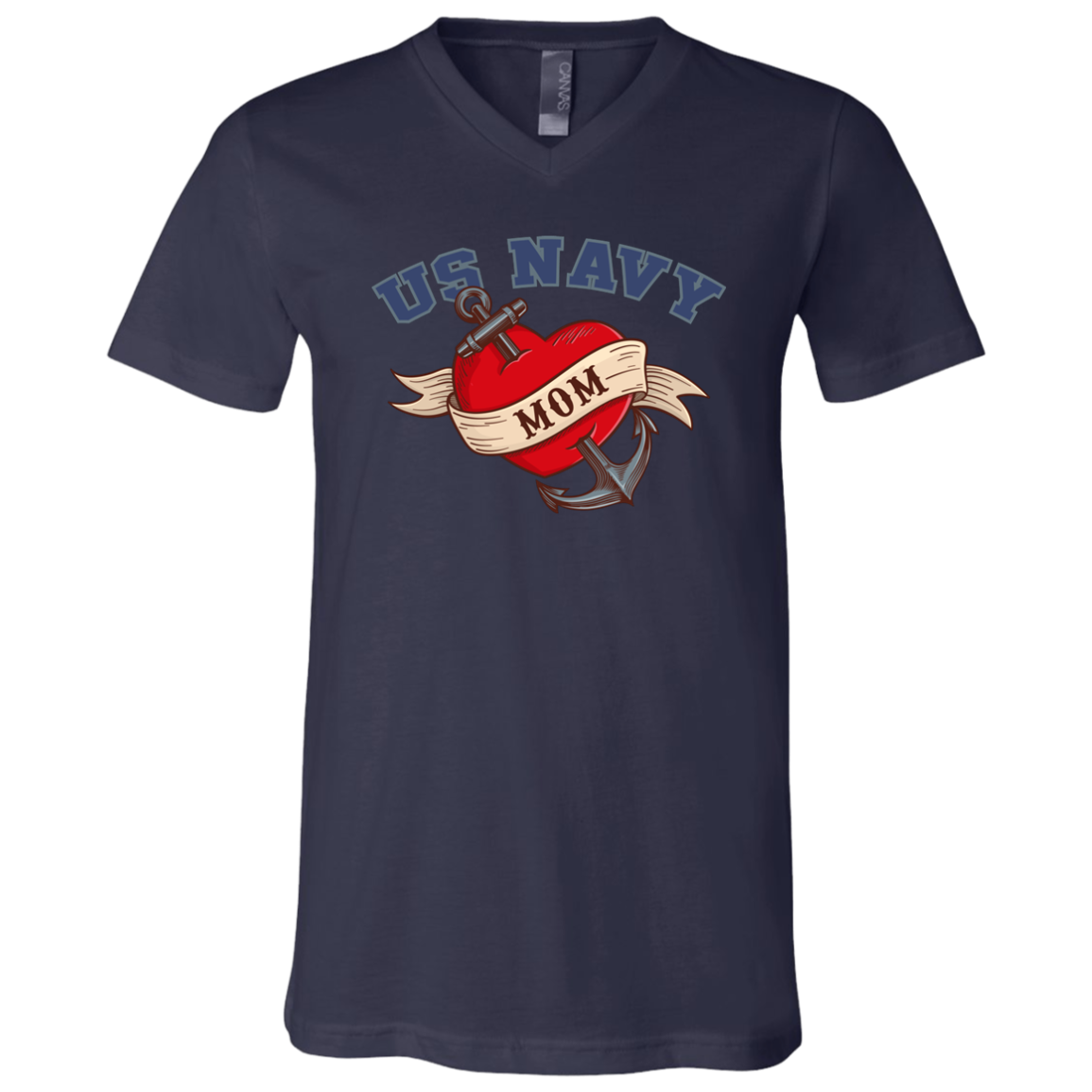 US Navy Mom V-Neck Tees