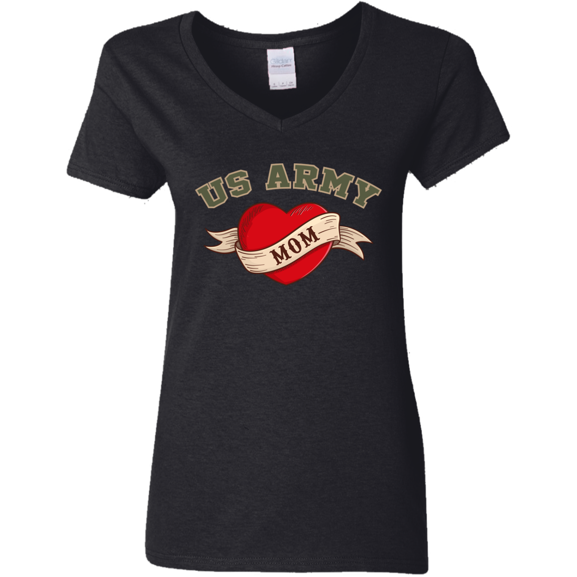 US Army Mom V-Neck Tees