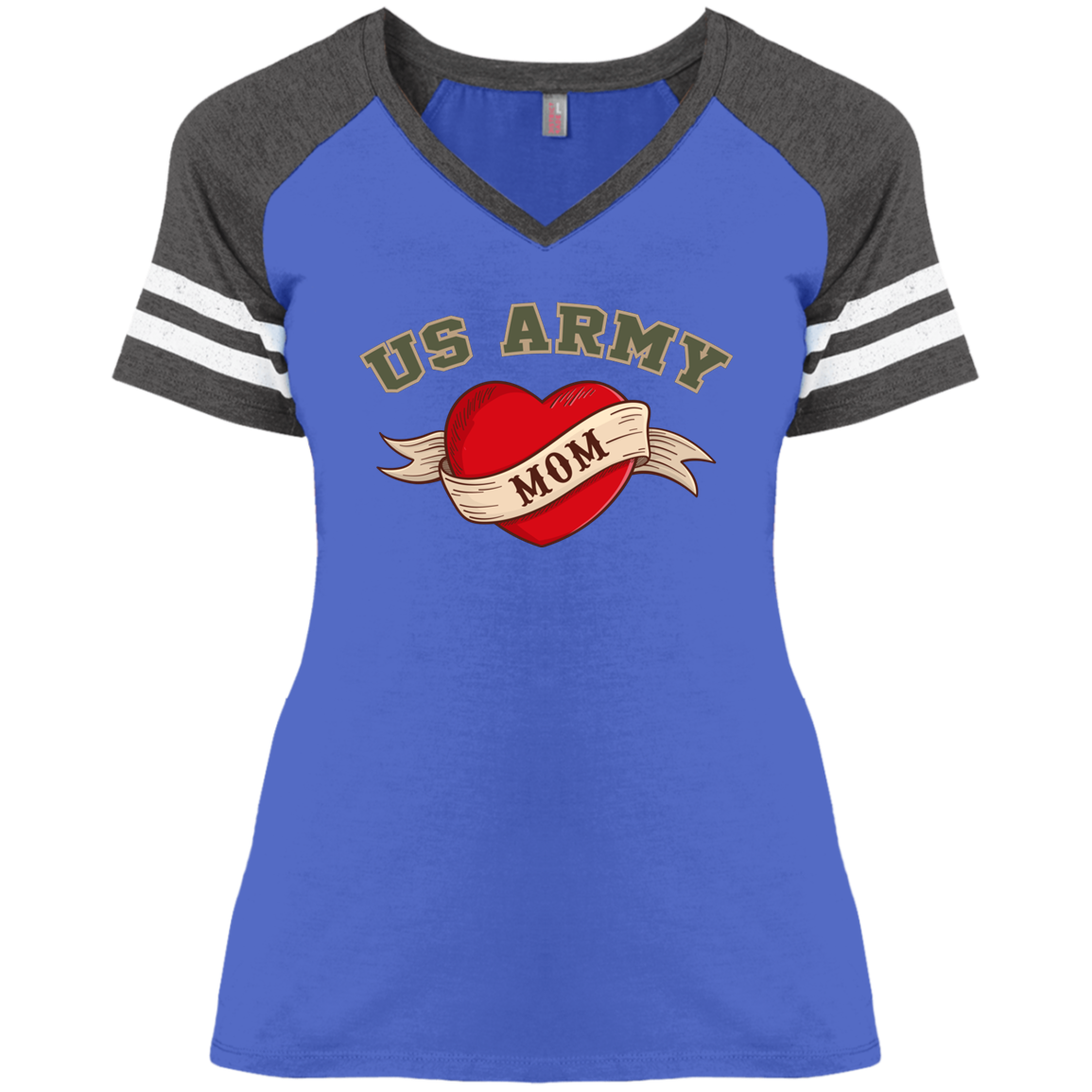 US Army Mom V-Neck Tees