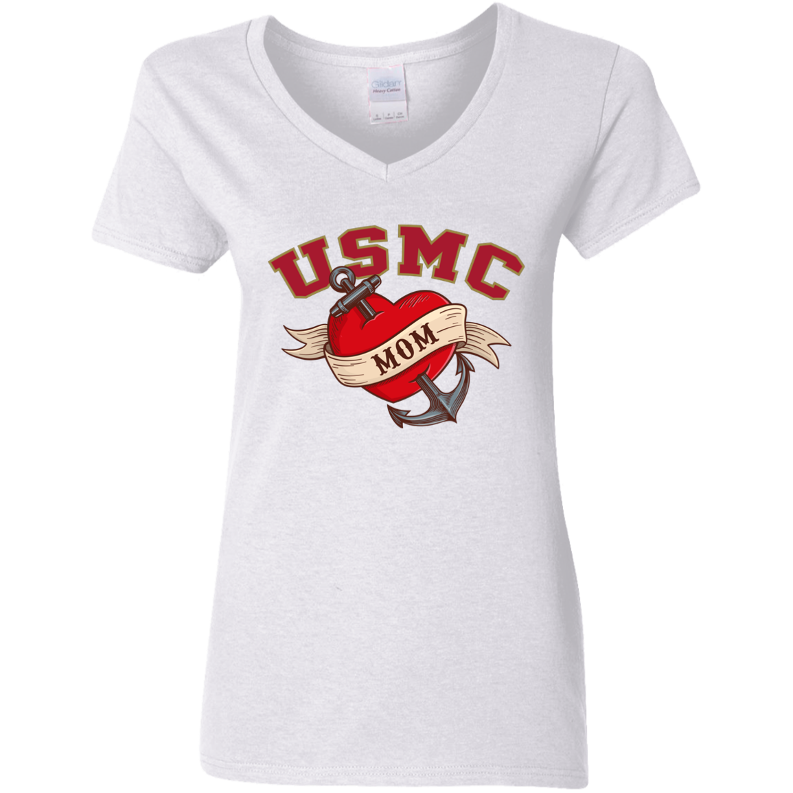 USMC  Mom V-Neck Tees