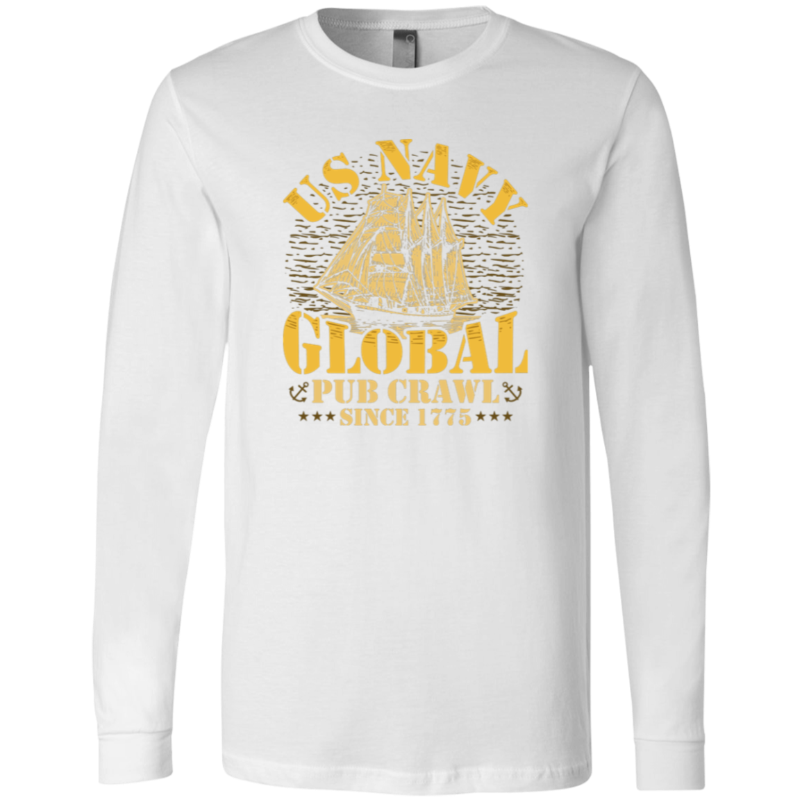 US Navy Global Pub Crawl Long Sleeve T-shirt
