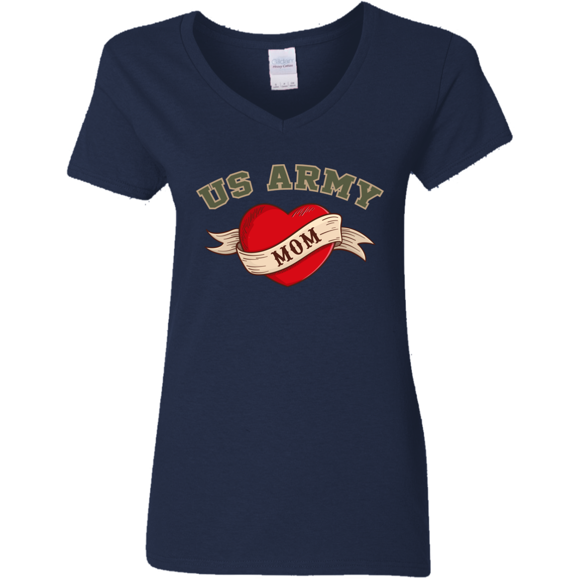 US Army Mom V-Neck Tees