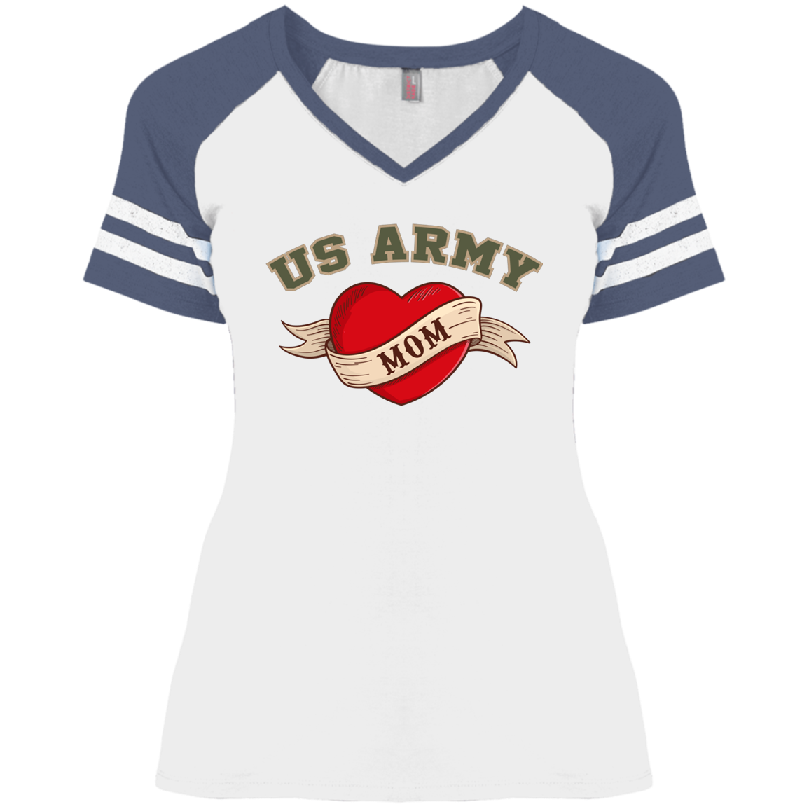 US Army Mom V-Neck Tees