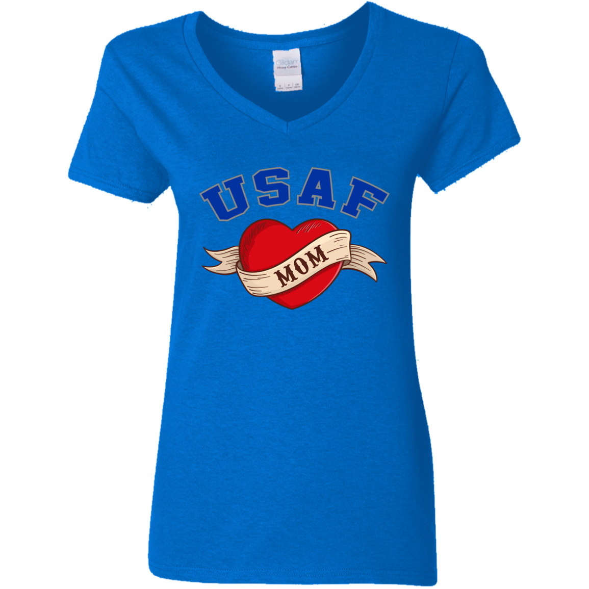 USAF Mom V-Neck Tees