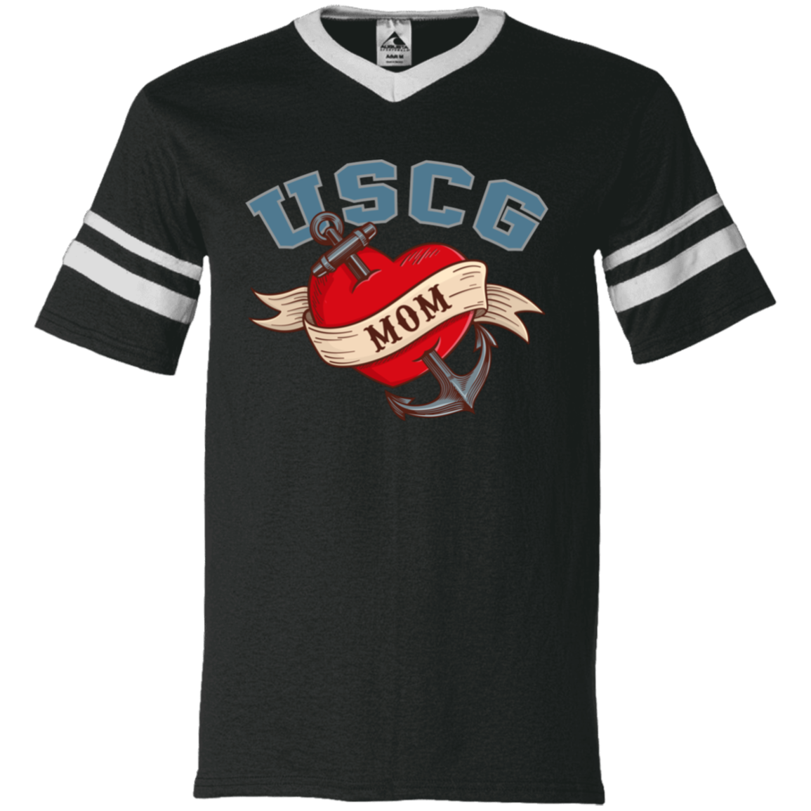 USCG Mom V-Neck Tees