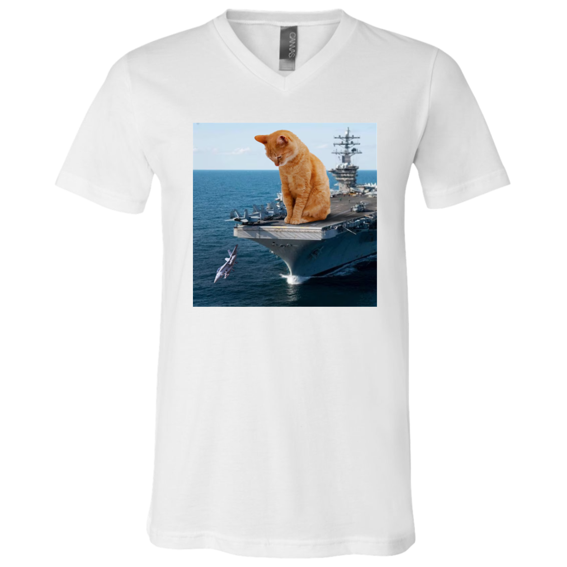 Cat Launch V-Neck T-shirt