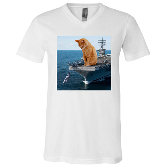 Cat Launch V-Neck T-shirt