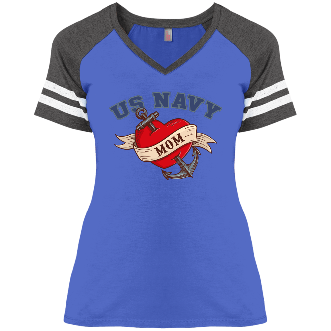 US Navy Mom V-Neck Tees